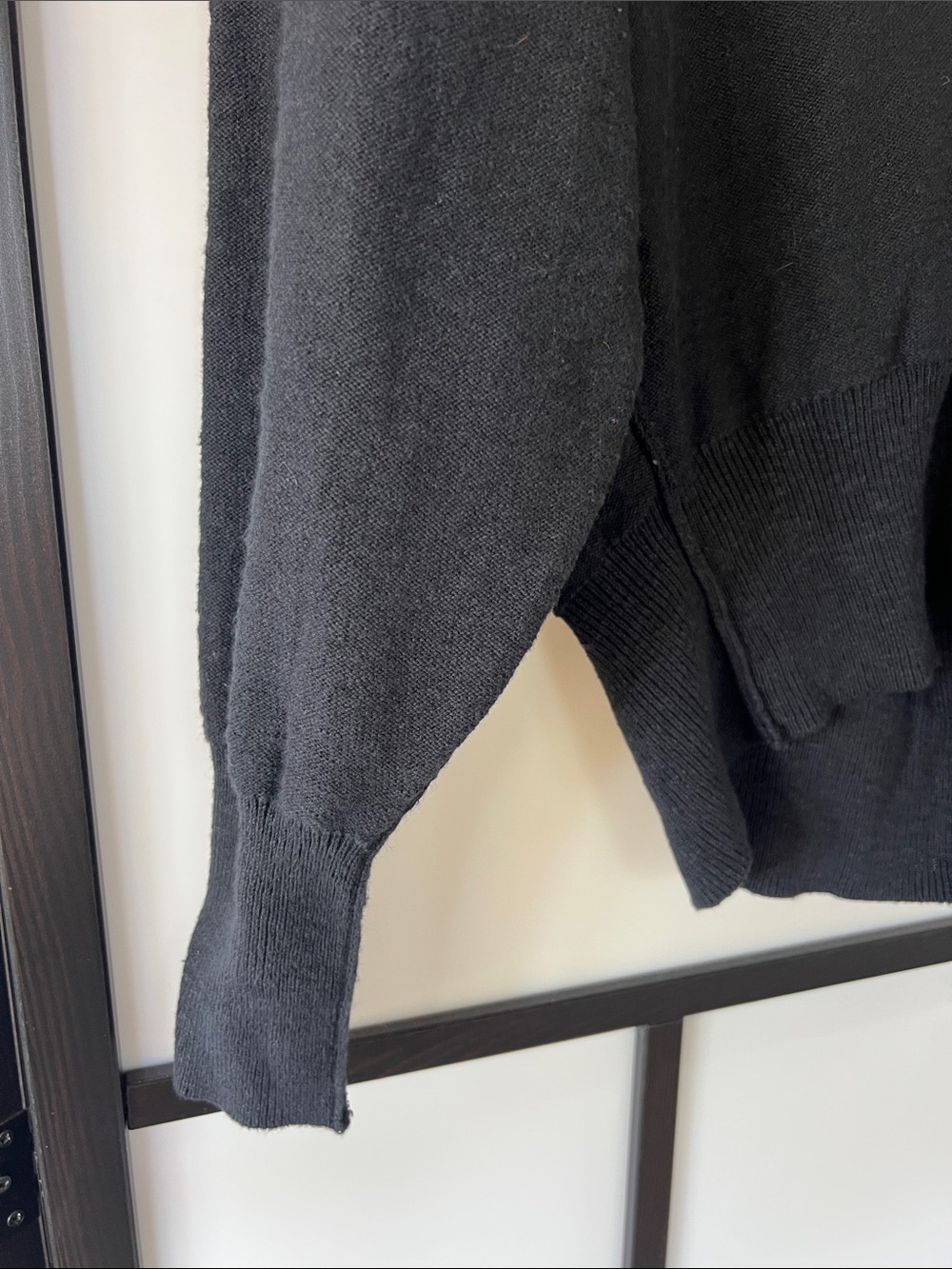 Free People 	
Kait Cardi - small Black Women's V-Neck Cardigan Sweater - Picture 3 of 7